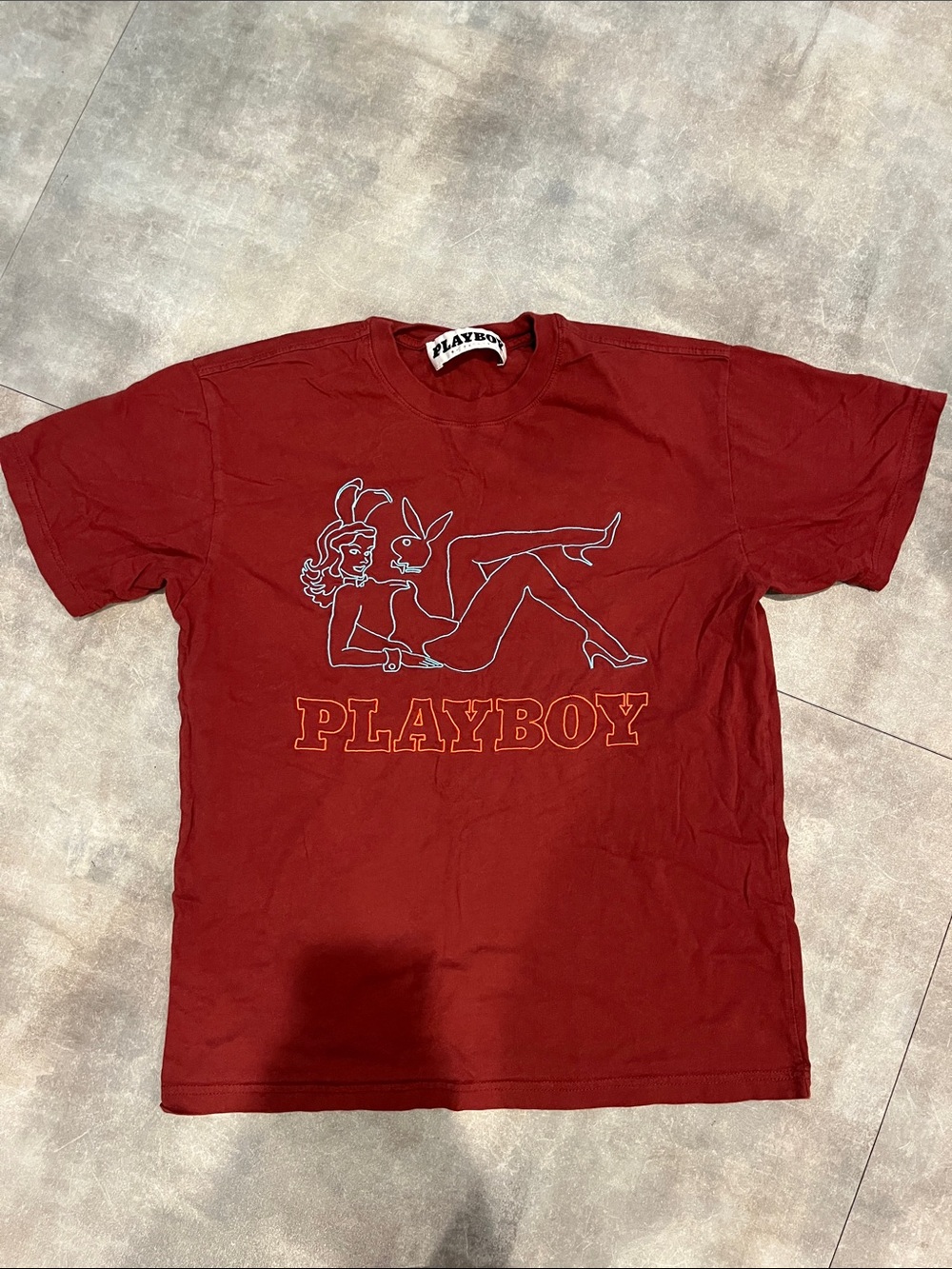 PLAYBOY Red Graphic Short Sleeve Tee
